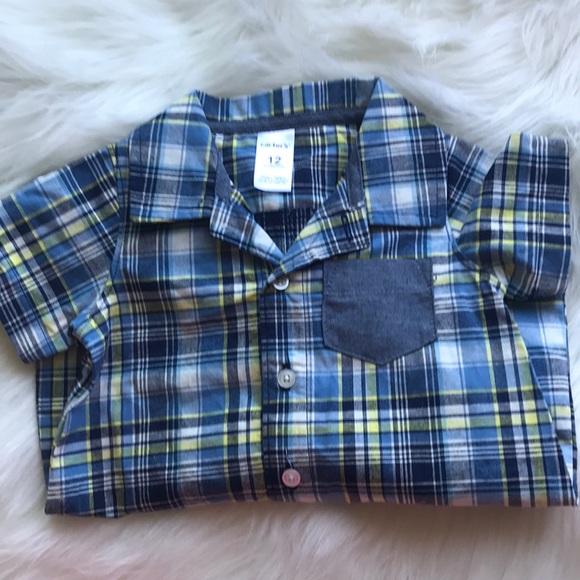Carter's One Pieces Baby Boy Button Down Dressy One Piece 2 Month